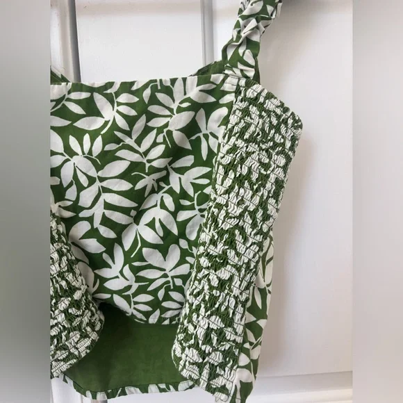 Abercrombie & Fitch Green Leaf Poplin - Picture 6 of 7